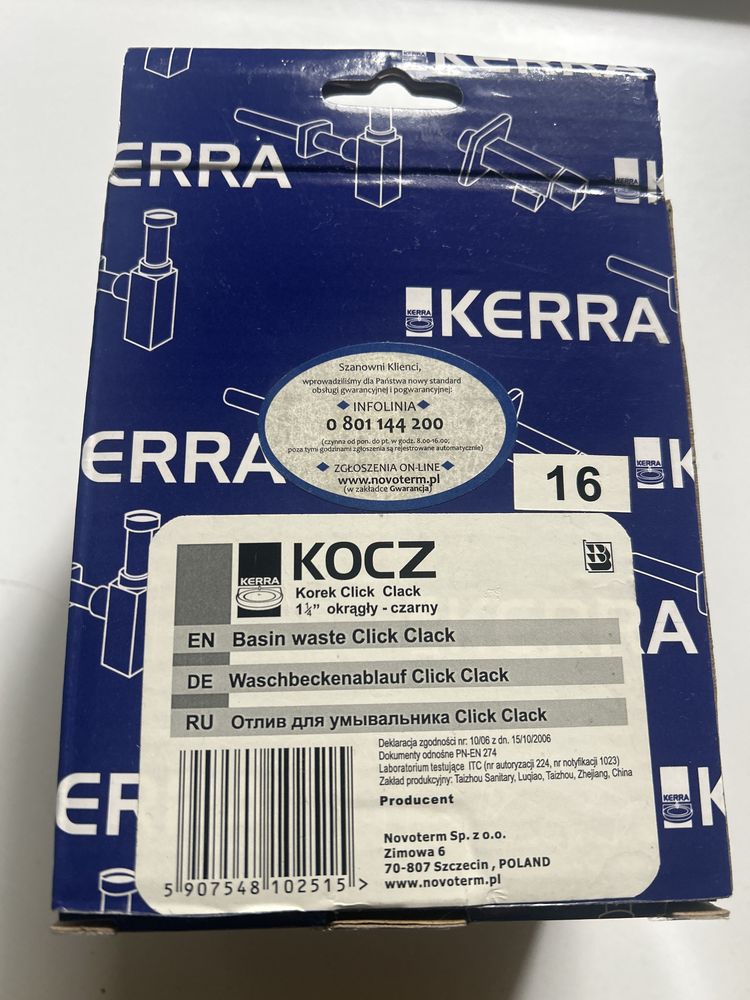 Korek Kerra klik klak click clack czarny