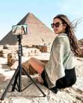 STATYW TRIPOD zawiera PILOT na BLUETOOTH UCHWYT na telefon aparat