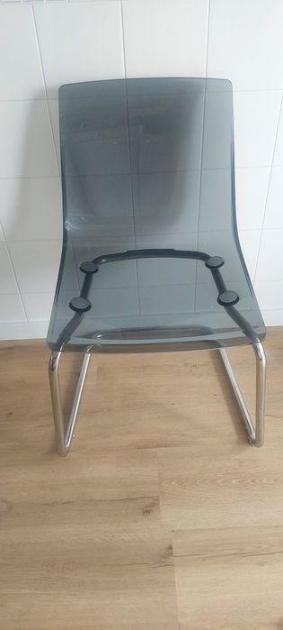 Conjunto 4 cadeiras cinzentas de  cozinha