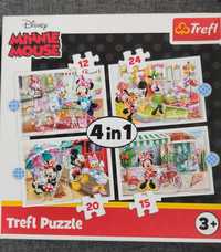 Puzzle Trefl Disney myszka Minnie Mouse 4 w 1 3+