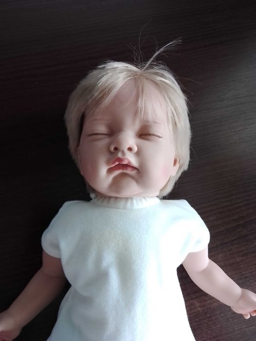 кукла Baby born Reborn  Сплюшка  45 см натуральные волосы