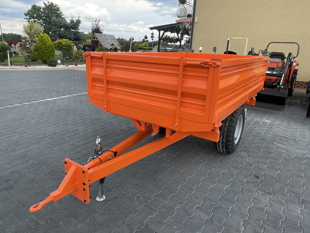 Przyczepa wywrotka rolnicza sadownicza   1520X2530 + oświetlenie .2.5T