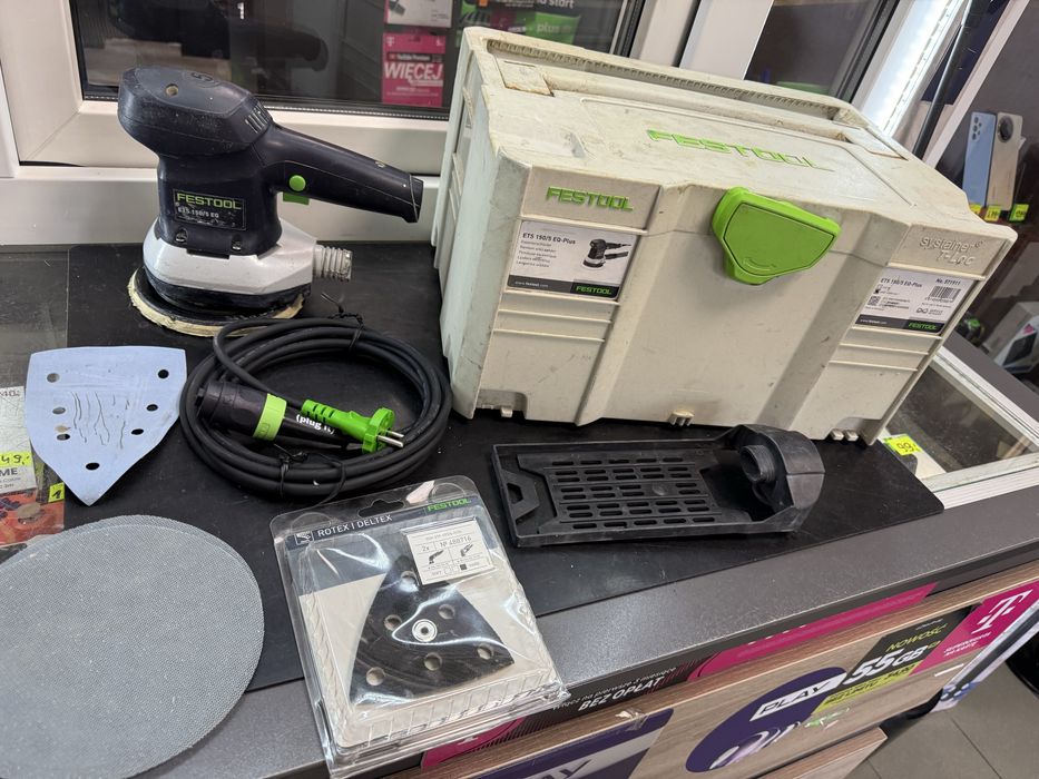 Szlifierka mimośrodowa Festool ETS 150/5 EQ, bdb stan, Walizka