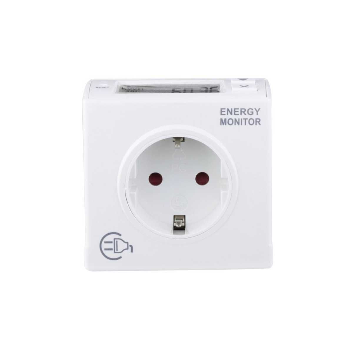 Gniazdko sieciowe z pomiarem energii REV  LCD białe