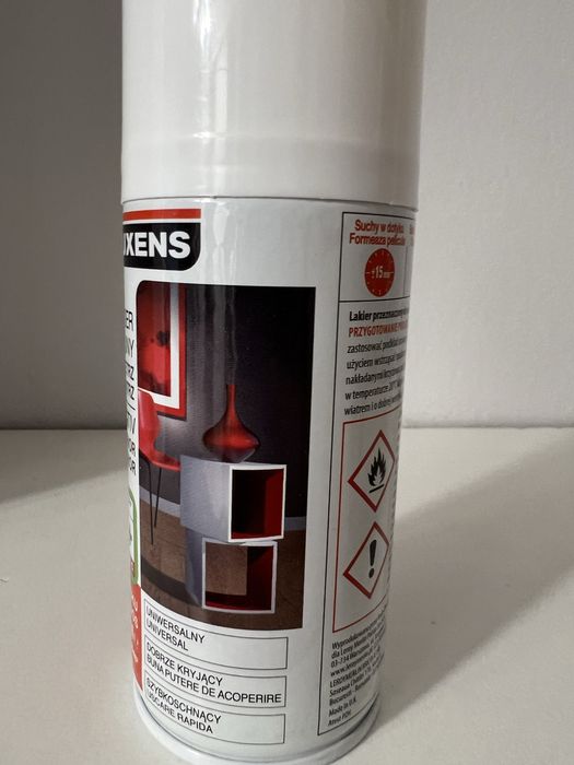 Okazja! Luxens lakier dekoracyjny biały do zewnątrz na zewnątrz 150 ml