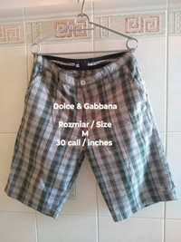 DOLCE & GABBANA męskie krótkie spodnie, Rozmiar M, 30 cali