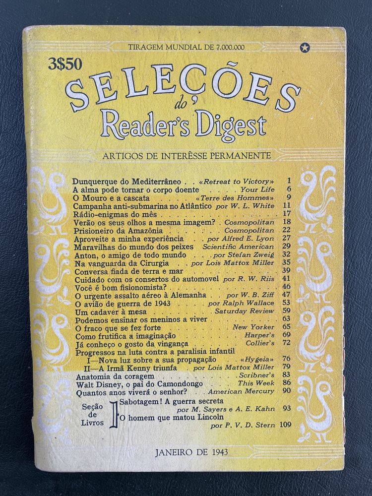 Revistas antigas Reader’s Digest