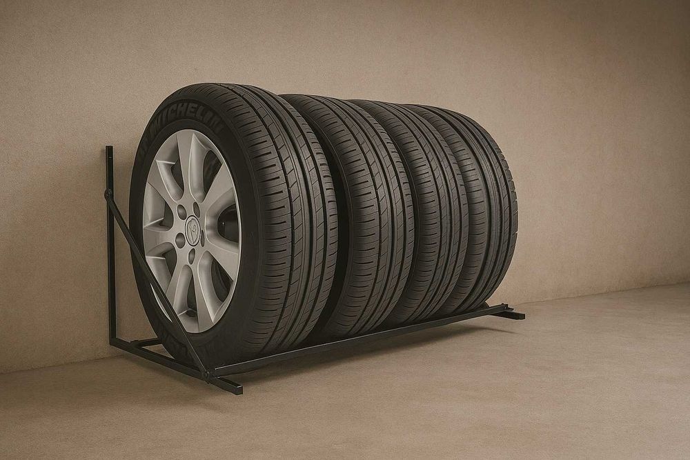 Тримач полка для шин коліс 81-120 см, полка для колес, дисків, стенд