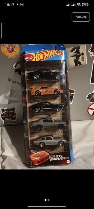 Hot wheels fast and furious 5pak