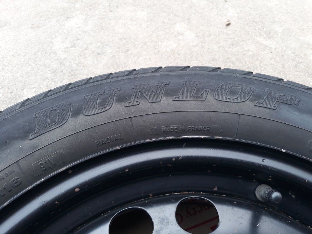 Запаска 5/110r16 Dunlop Sport2000 205.55.16 91v Opel Zafira,Astra