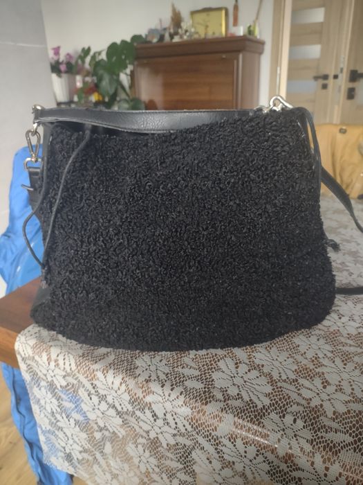 Duża zimowa damska torebka