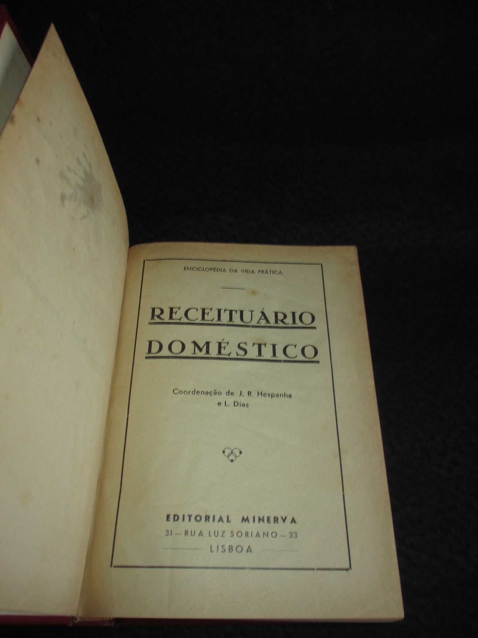 Livro Receituário Doméstico Enciclopédia da Vida Prática
