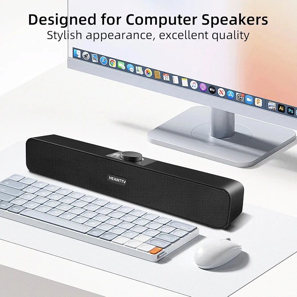 Soundbar Bluetooth, głośnik komputerowy bluetooth Heanttv