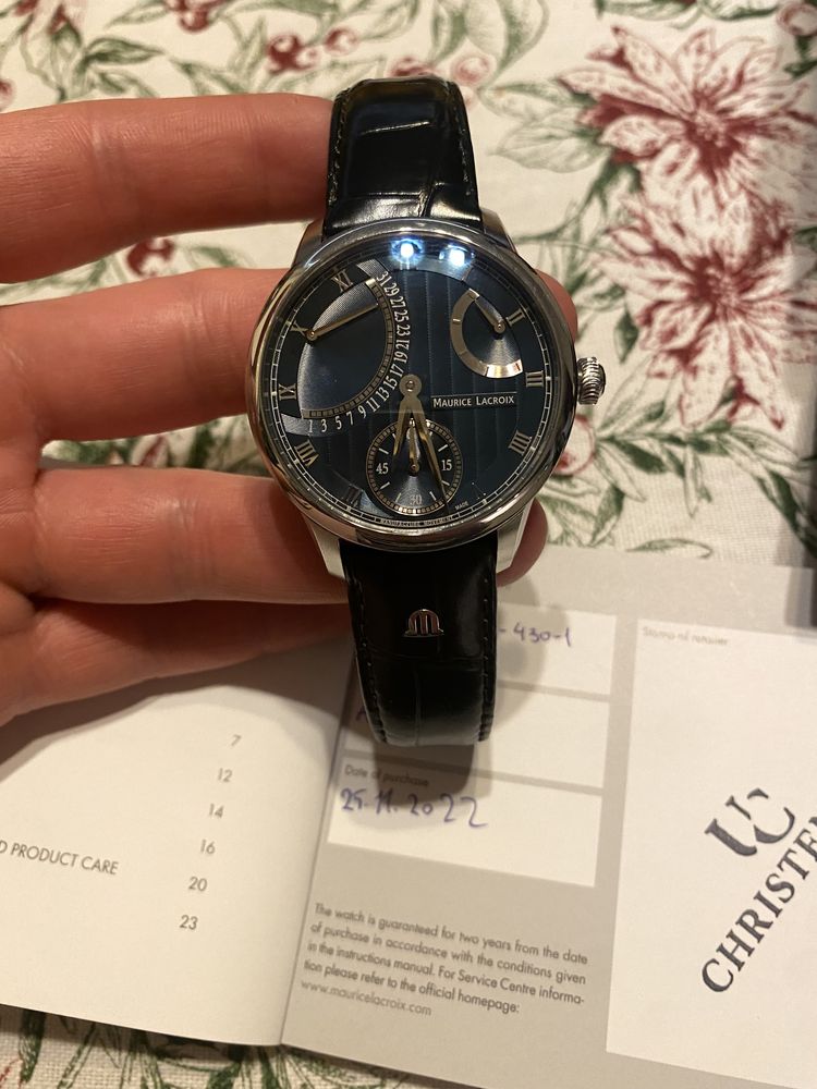 Zegarek Maurice lacroix masterpiece retrograde automat