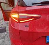 ALFA GIULIA STELVIO konwersja lamp tylnych, kodowanie z USA na EU