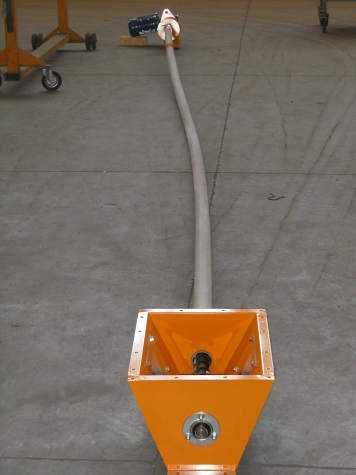 погрузчик зерна шнековий гнучкий спіральний конвеєр FA90 до 3т/г.