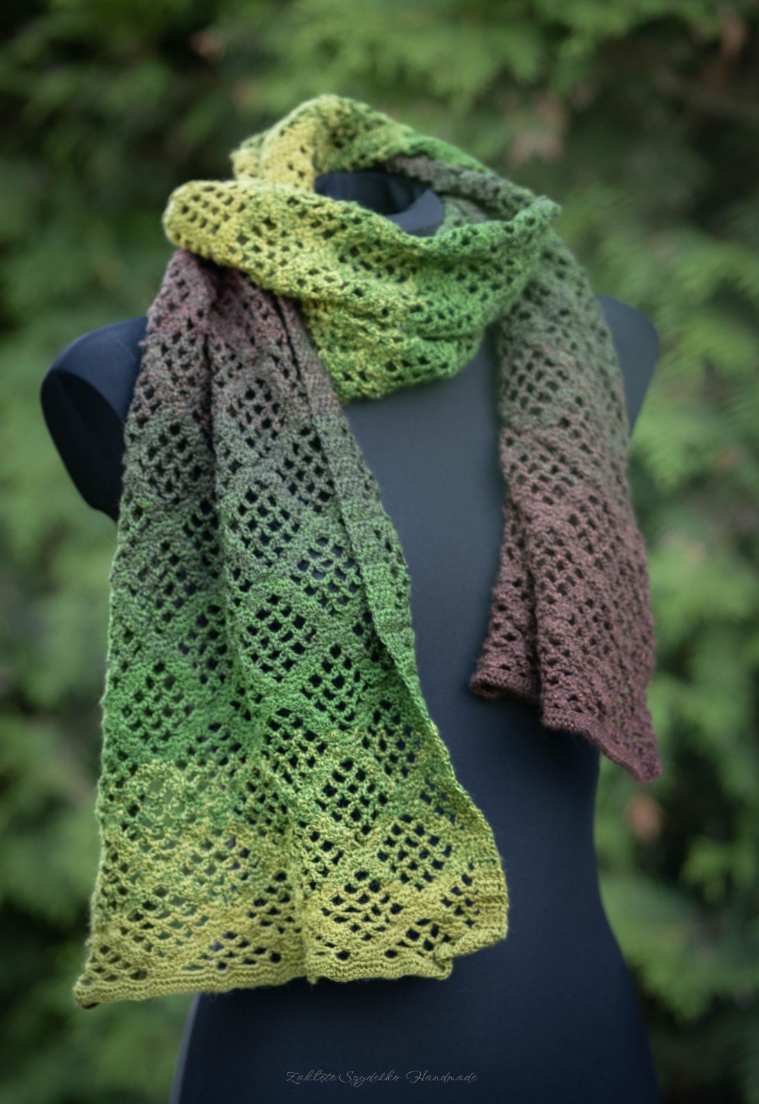Szal damski handmade na prezent