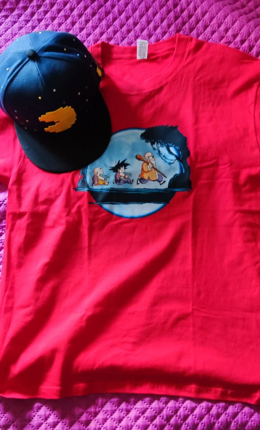 T-shirt Dragon ball + boné Pacman