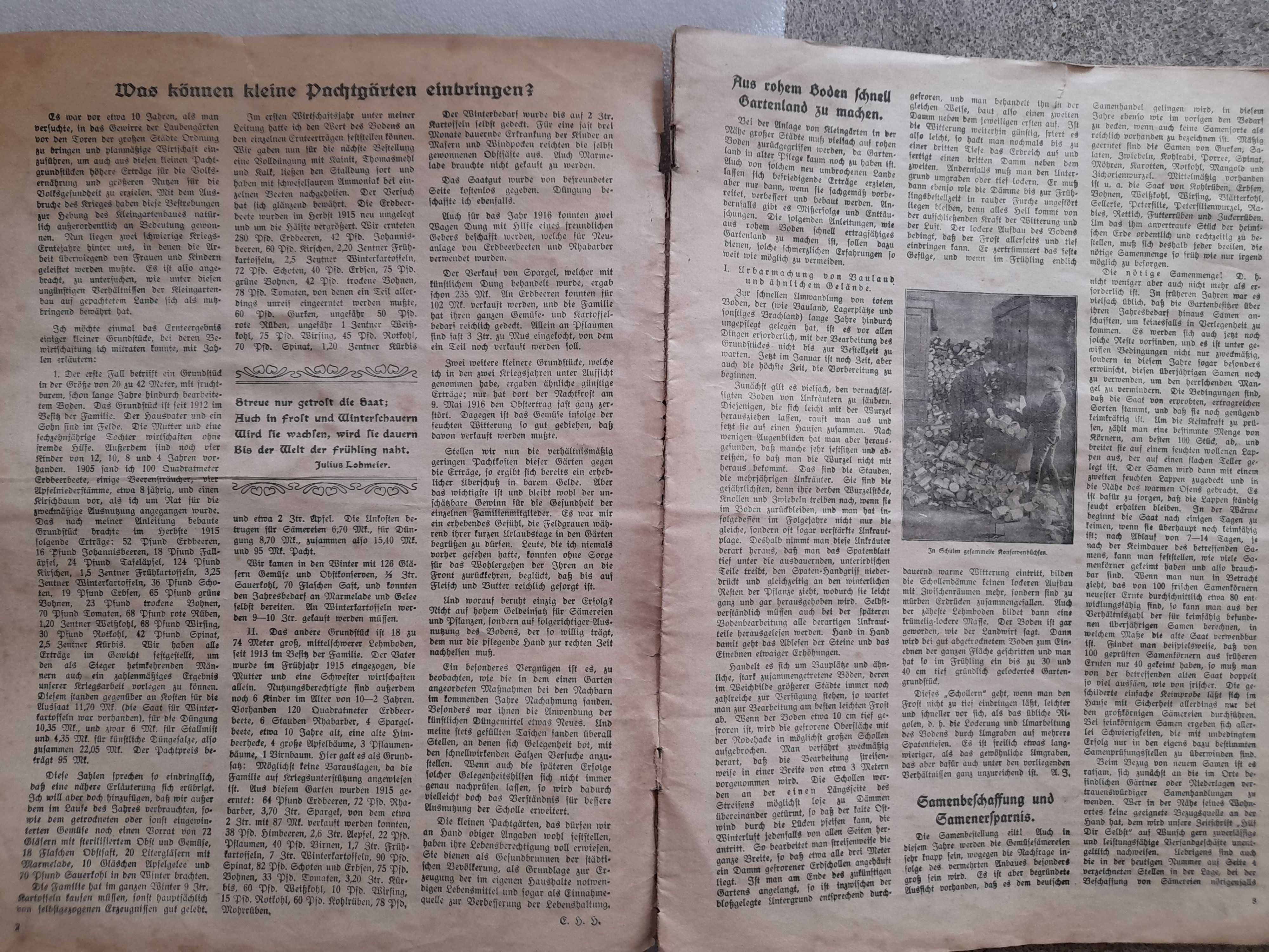 stara niemiecka gazeta z 1917r, ładny stan 106 letnia kompletna