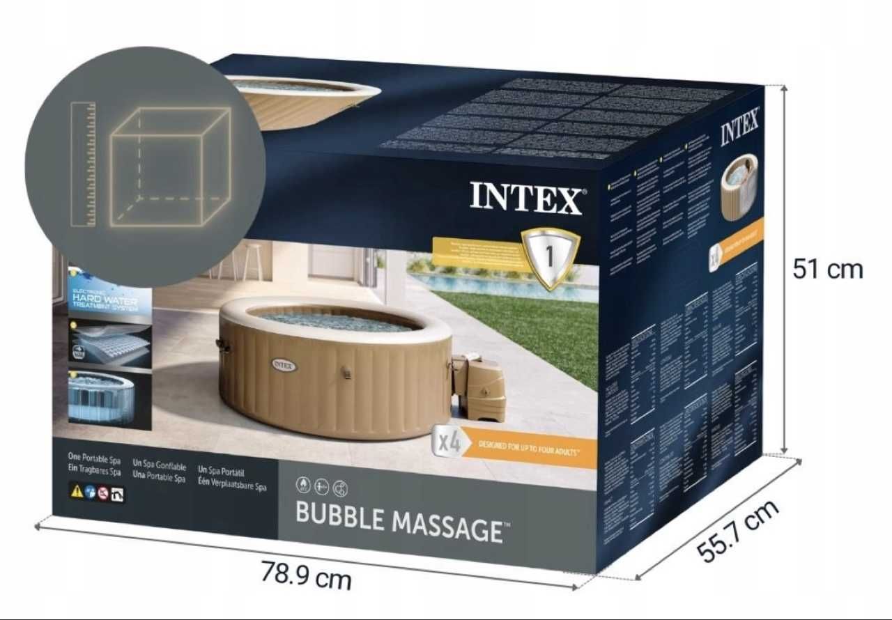 Dmuchane SPA Intex 28426 4os. 196x71cm z hydromasażem 795L