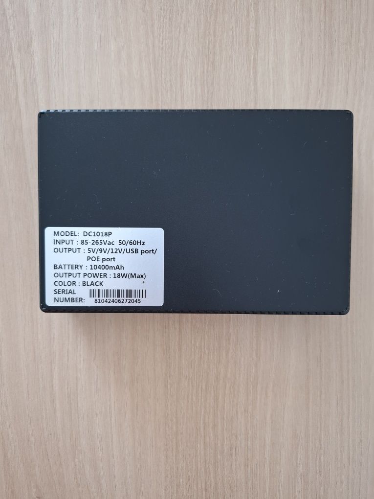 Джерело безперебійного живлення павербанк DC1018P 18W 10400mAh 5/9/12V