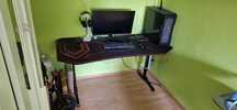 Biurko gamingowe ULTRADESK Frag XXL Czerwony