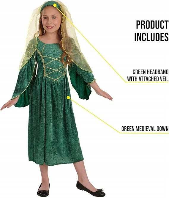 STRÓJ WIKTORIAŃSKA Księżniczka Królowa TUDORÓW Roz. 104-116cm  Q592