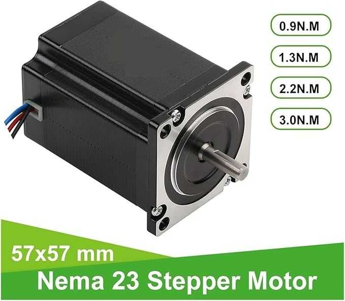 Silnik krokowy VOREAL 57A3 3N.M 4-żyłowy wał D 57mm do frezarki CNC