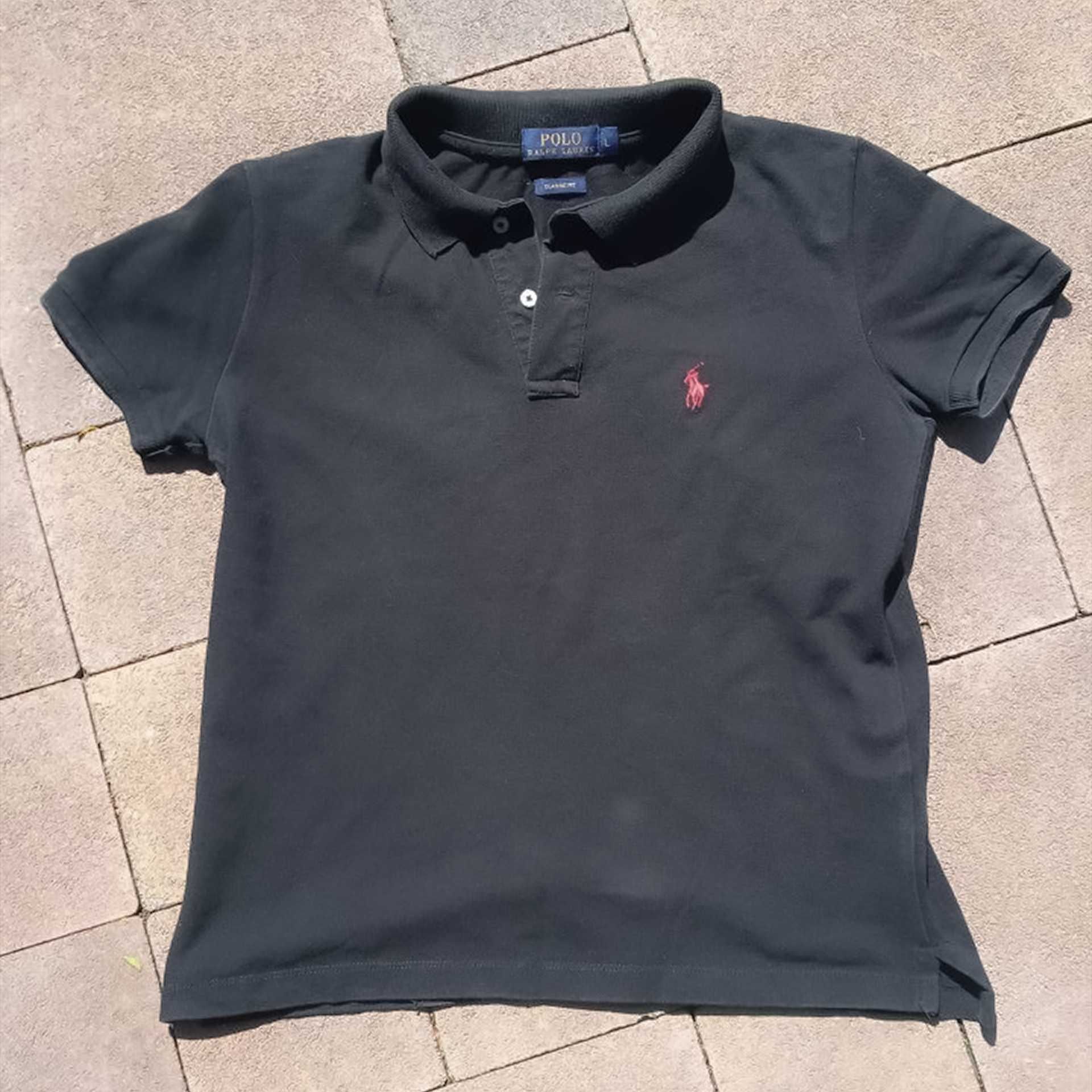 Чорна Polo Ralph Lauren короткий рукав L