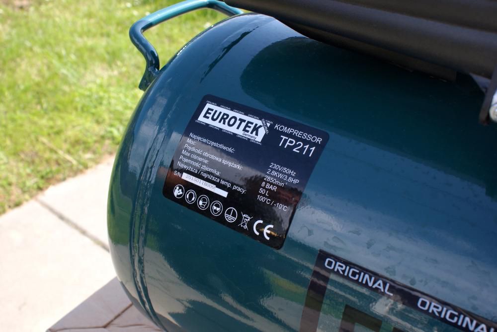 Kompresor Sprężarka 50L Eurotek Germany