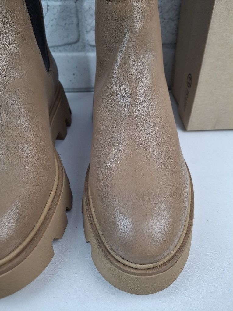 Botki sztyblety Clarks Motive 2.0 r.39,5 skóra naturalna