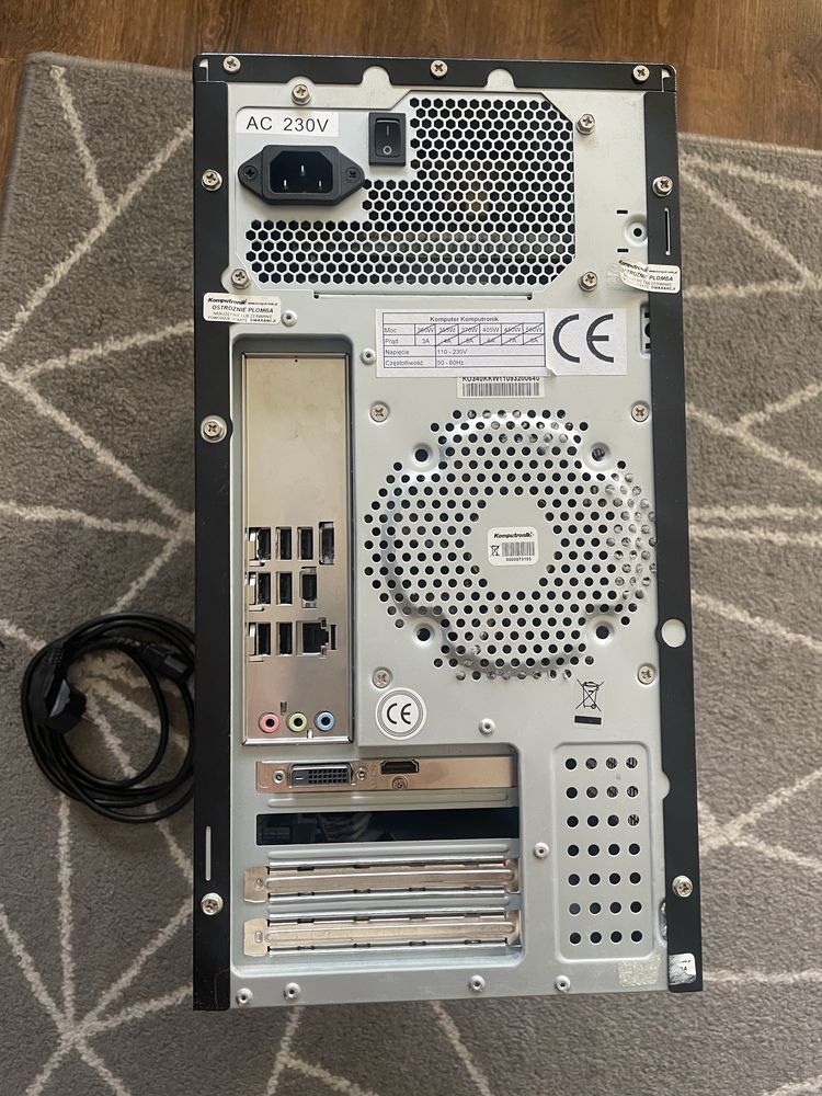 Zestaw komputerowy i5, GT 1030, 8 GB