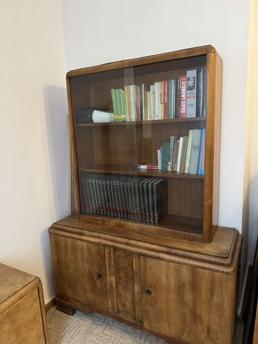 Kredens/regał ze szklanymi drzwiami