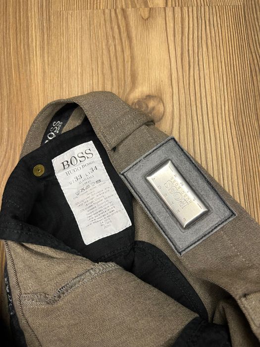 Hugo Boss брюки Alabama оливкові W33 L34 шерсть/віскоза