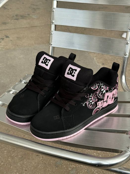 р37-40 Жіночі Кросівки  DC Court Graffik Black Pink Sabbath
