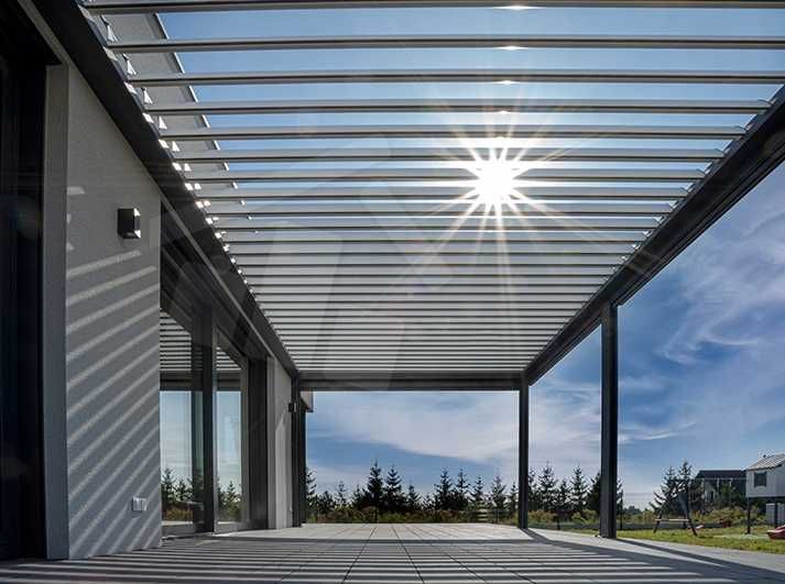 Pergola lamelowa aluminiowa SB400