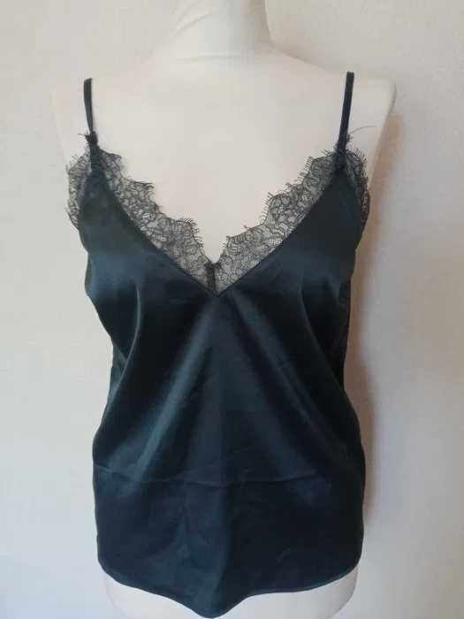 NA-KD lekka seksowna damska koszulka z koronką r 36