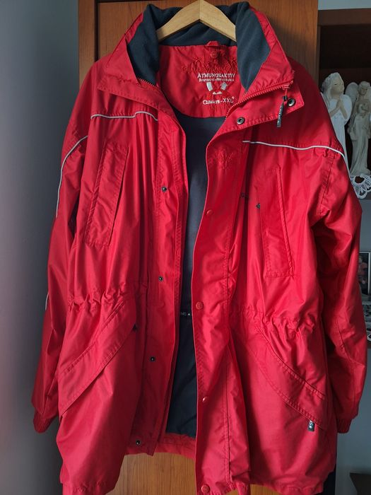 Kurtka męska jesienna z kapturem typu parka XXL