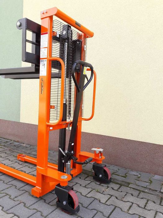 Wózek paletowy masztowy MSE 1012 (1T / 1,2m) regulowane widły