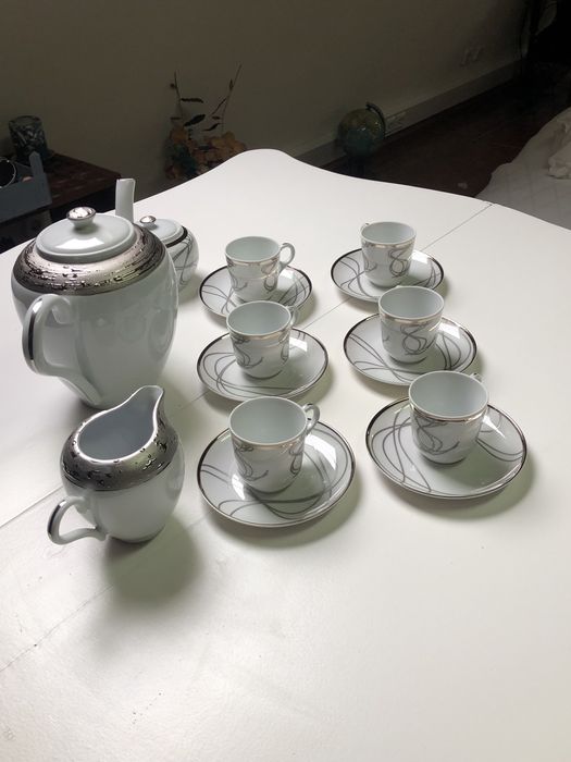 Serviço de café e serviço de Chá PORCEL Platine Dance