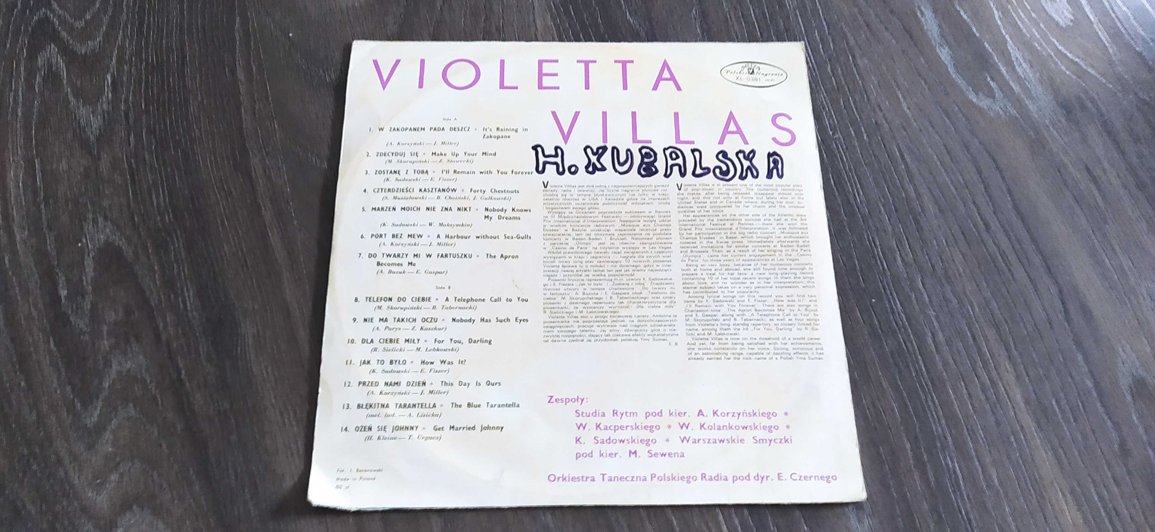 Płyta winylowa Violetta Villas