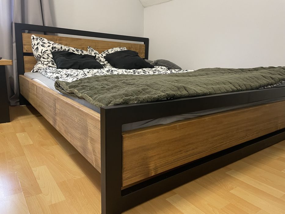 Łóżko LOFT drewno