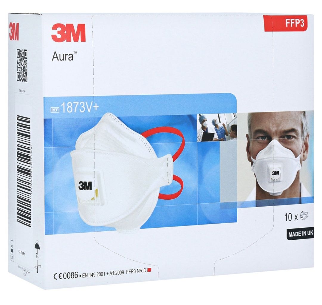 Респіратор  3M AURA 1873V, ступінь захисту FFP3