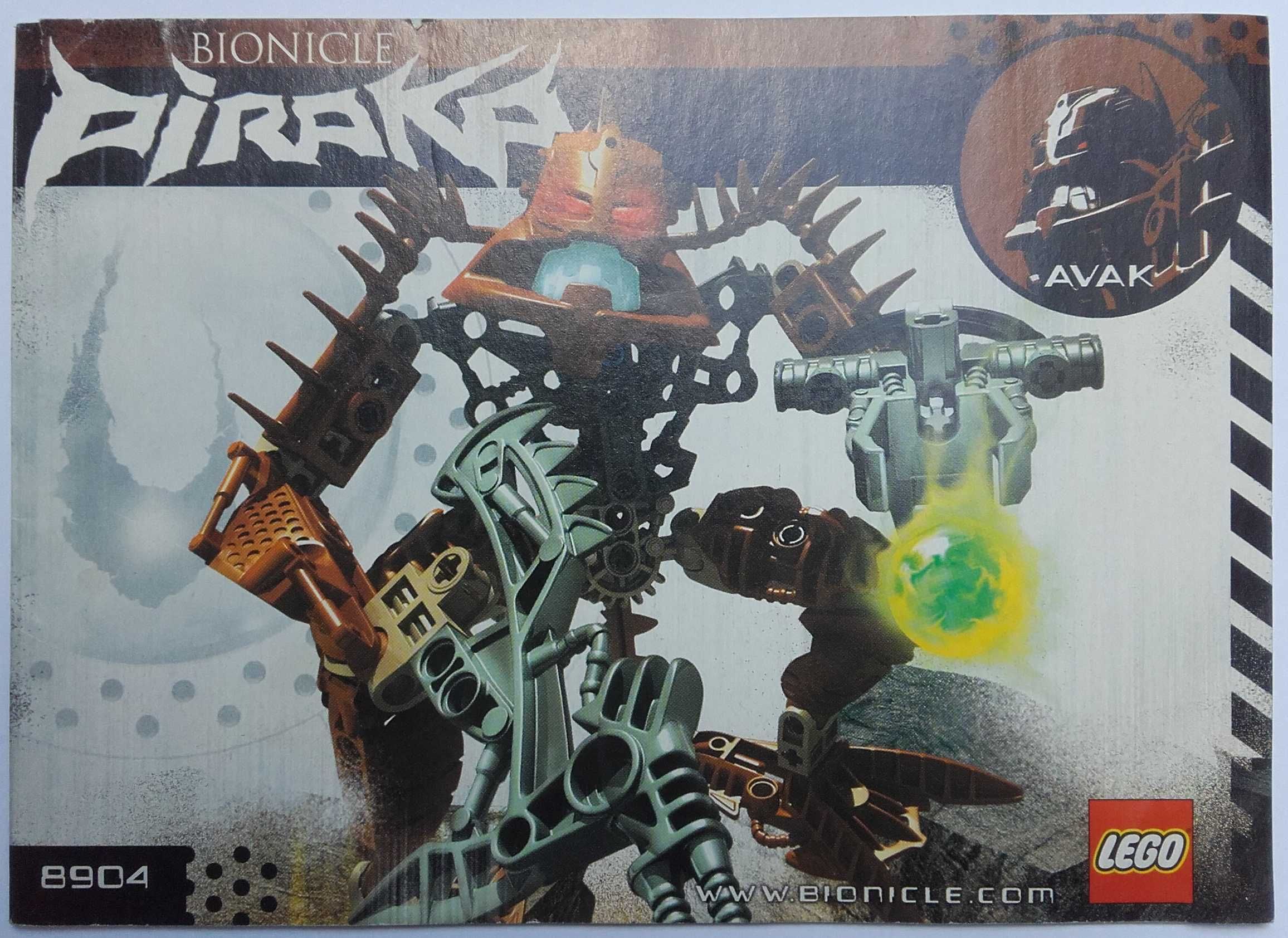 LEGO Bionicle Avak Piraka 8904 instrukcja