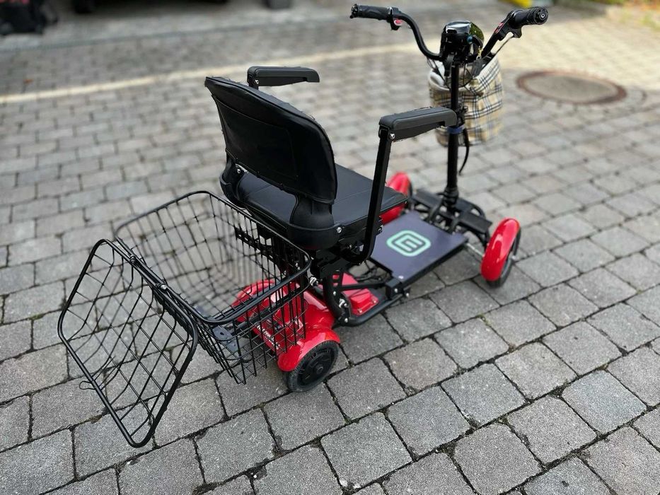 Skuter wózek inwalidzki elektryczny składany Econelo do 25km do AUTA