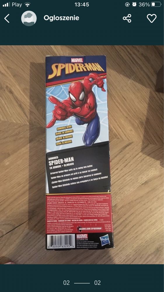 Spider man duza figurka