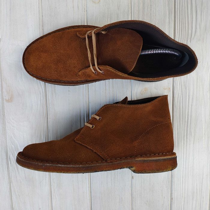 Ботинки дезерты Clarks Originals замша Англия 41р черевики