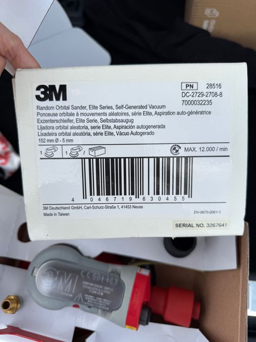 Пневматична орбітальна машинка 3M Elite, ø 150 Найнижча ціна в Україні