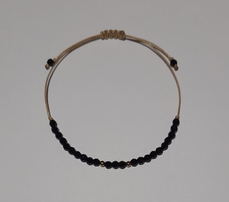 Bransoletka ochronna handmade czarny turmalin bransoletka szczęścia