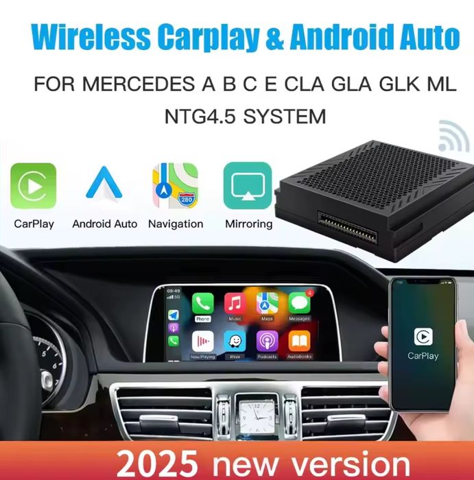 Адаптер carplay і Android auto для Mercedes Benz 4.5NTG